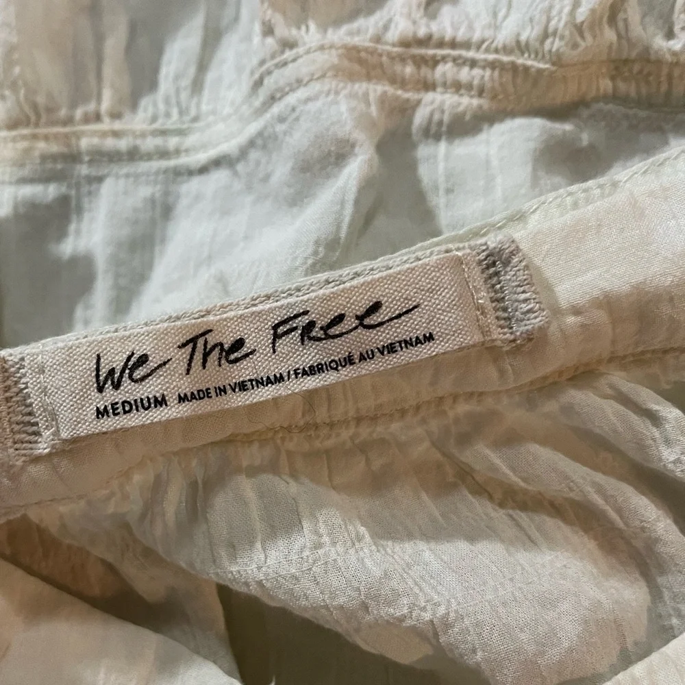 Free People x We The Free Sea To Shore Blouse Ivory - Romantic Cottagecore